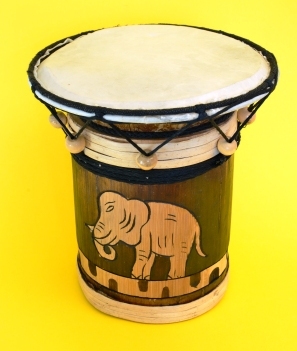 drum carved elephant indonesi